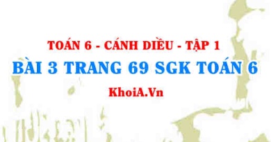 Bài 3 trang 69 SGK Toán 6 tập 1 Cánh Diều